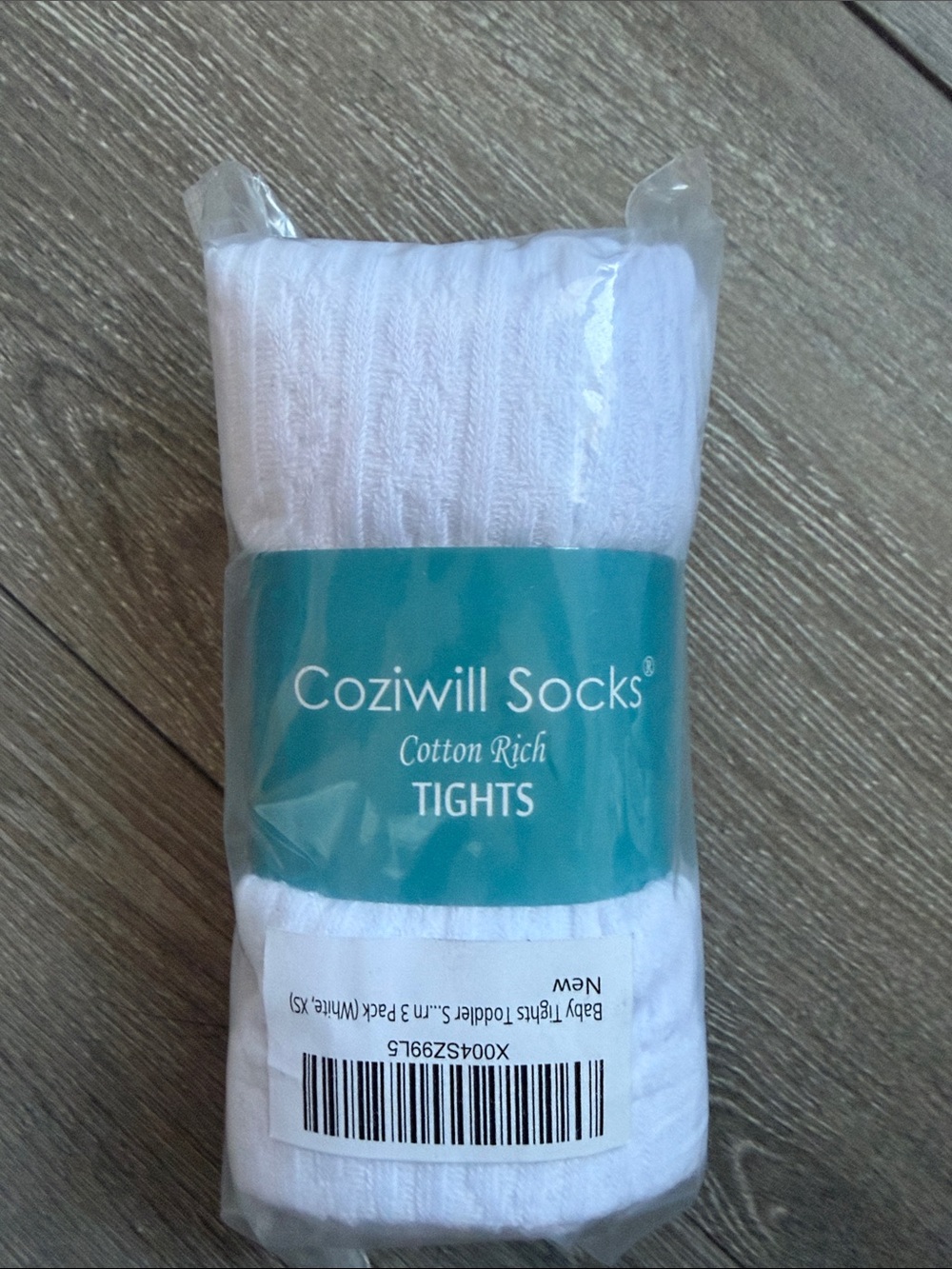 White Cotton-Rich Baby Tights